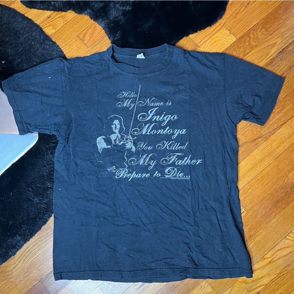 The Princess Bride Inigo Montoya Anvil Black Shirt Size Large